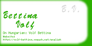 bettina volf business card